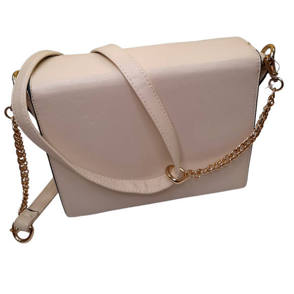 NWOT Cream Box Bag - Picture 3 of 6